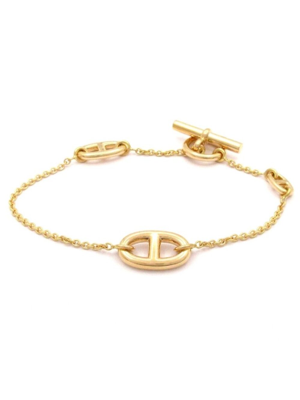 Hermes Bure Farandole 18k Yellow Gold Chaine D'ancre